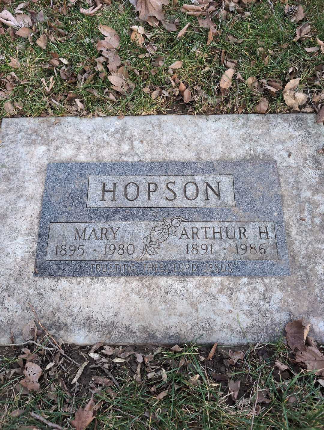 Mary Ann Hopson's grave. Photo 3