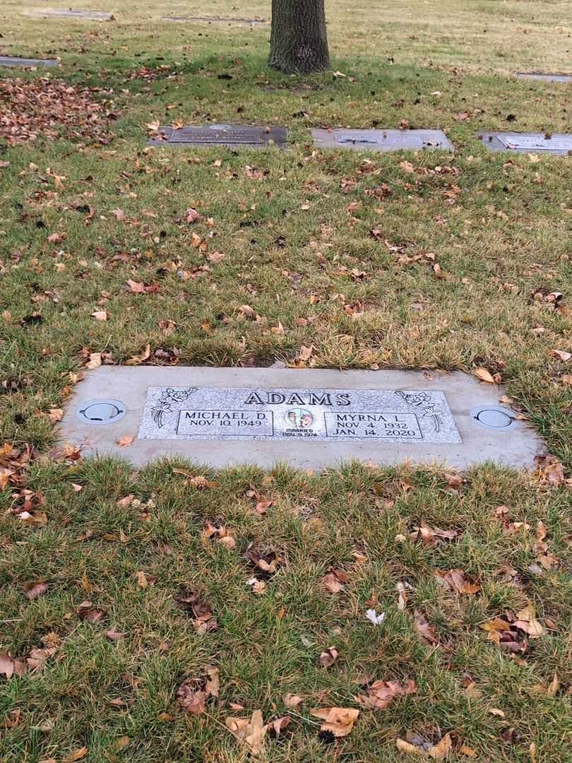 Myrna L. Adams's grave. Photo 2