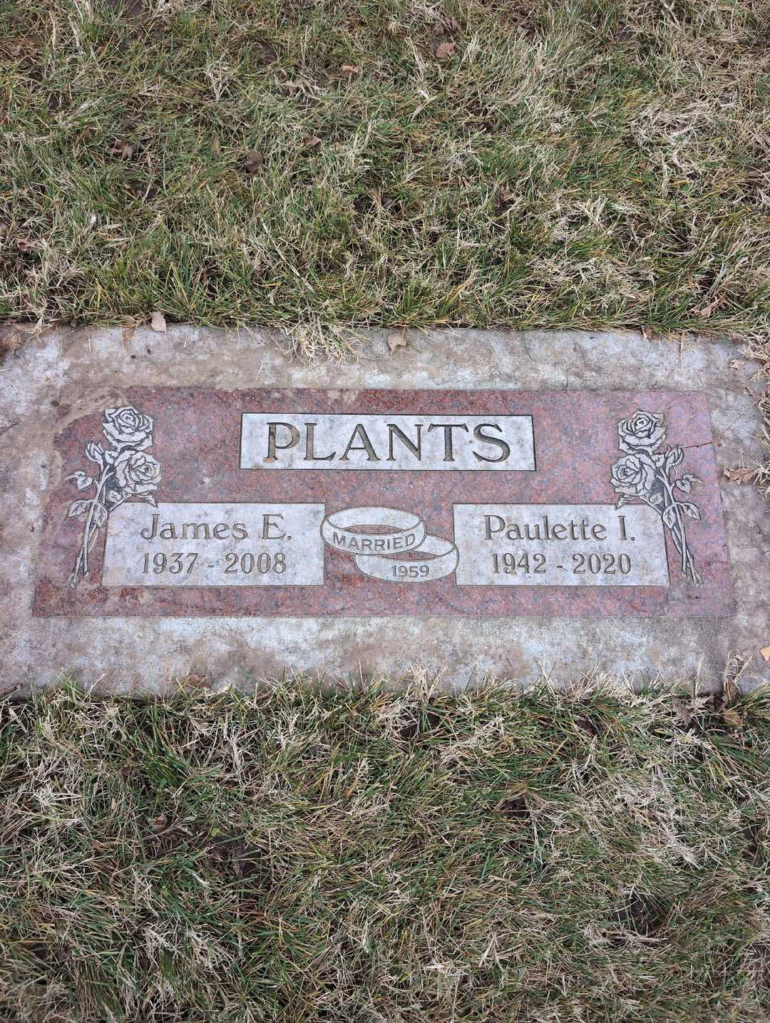 James E. Plants's grave. Photo 3
