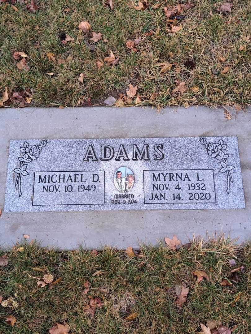 Myrna L. Adams's grave. Photo 3