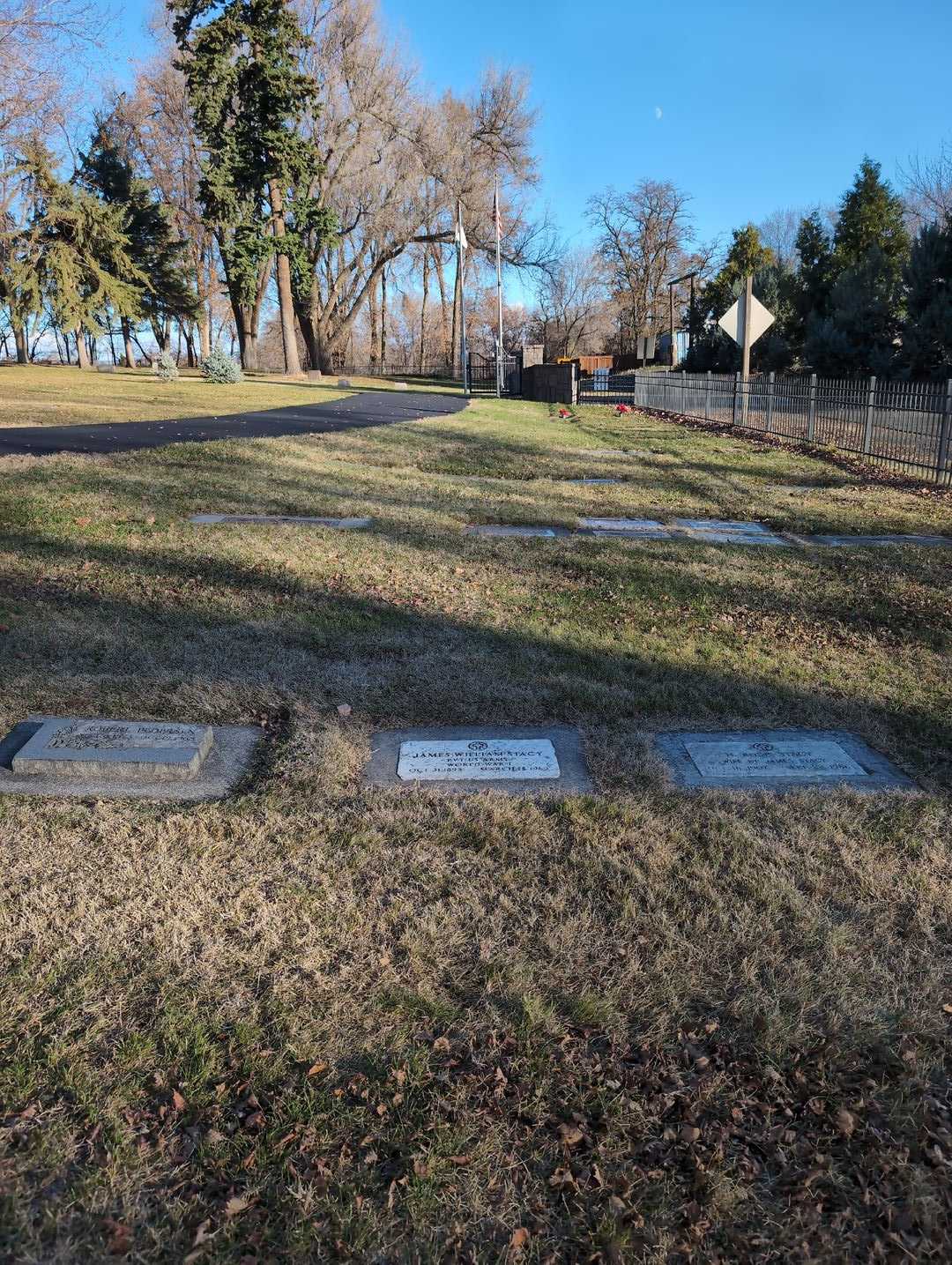 James William Stacy's grave. Photo 2