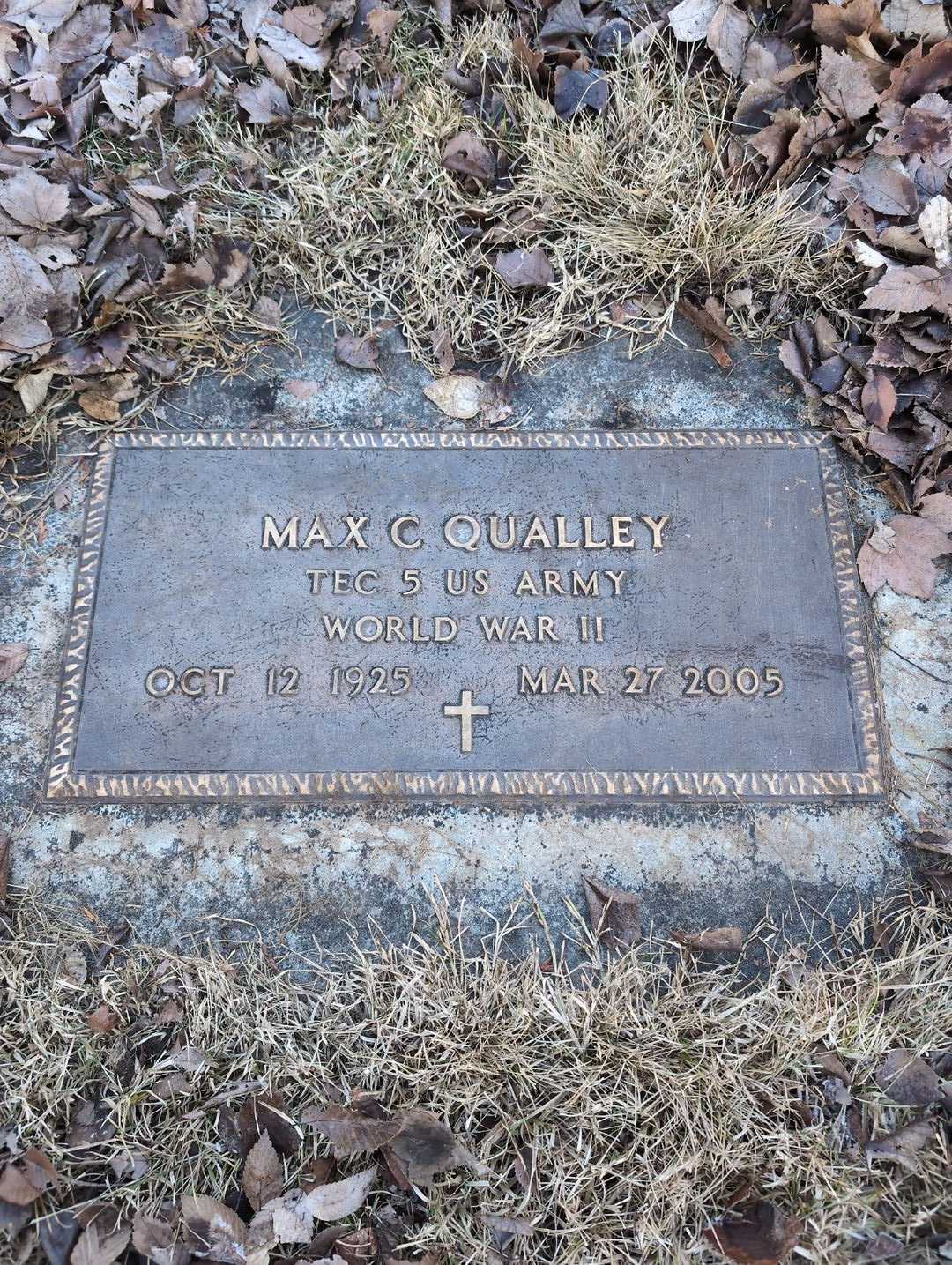 Max C. Qualley's grave. Photo 3