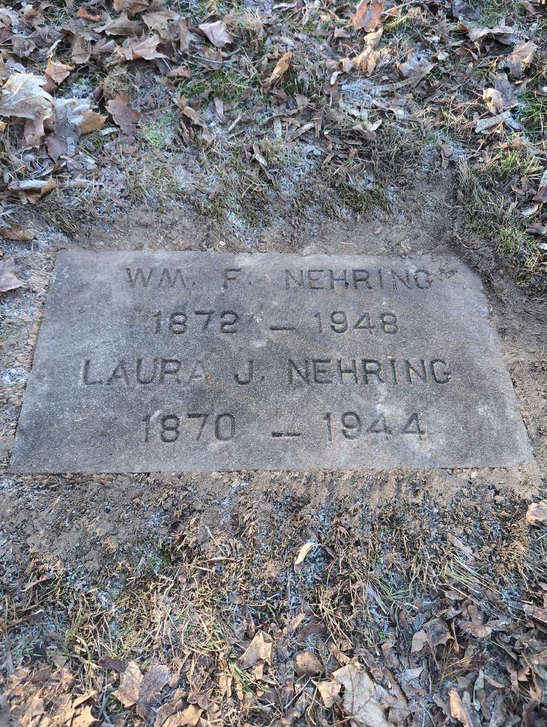 William F. Nehring's grave. Photo 1