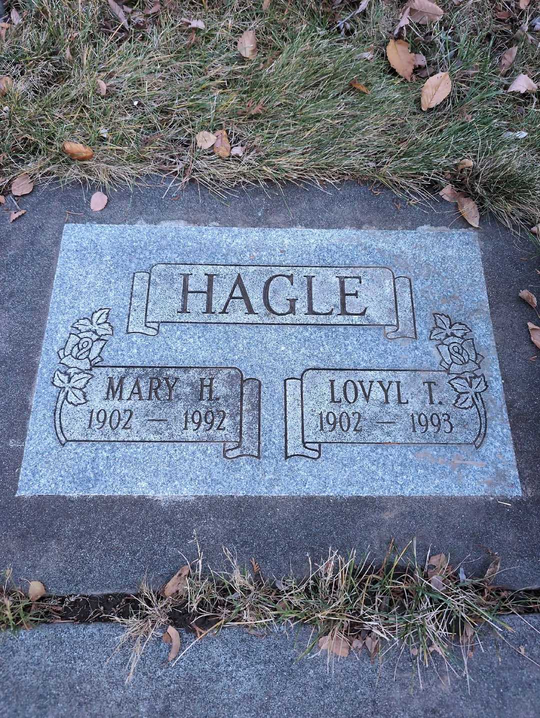 Mary H. Hagle's grave. Photo 5