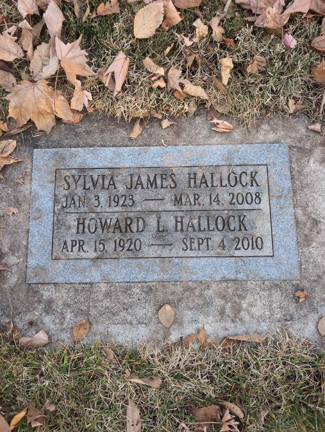 Sylvia E. James Hallock's grave. Photo 3