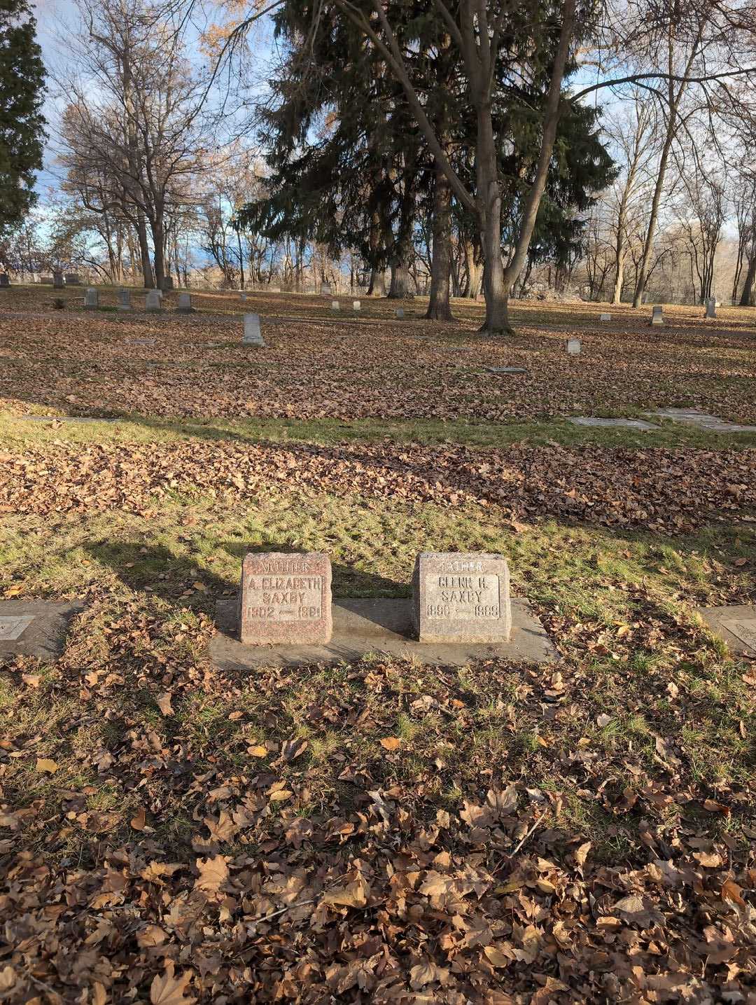 Alice Elizabeth Saxby's grave. Photo 2