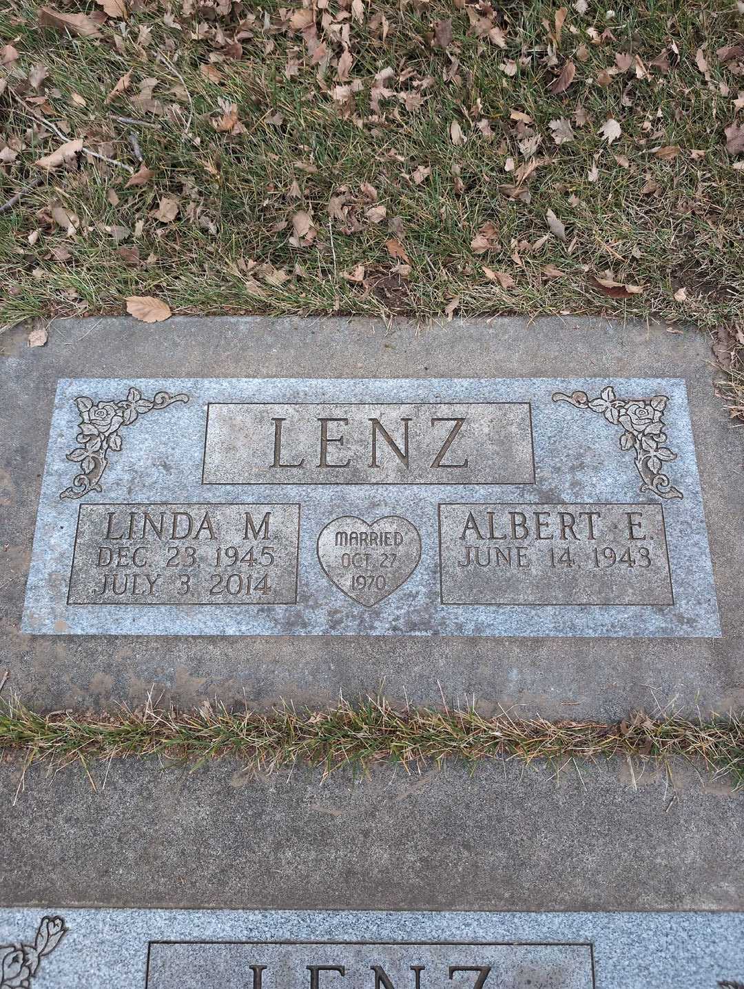 Carl F. Lenz's grave. Photo 5