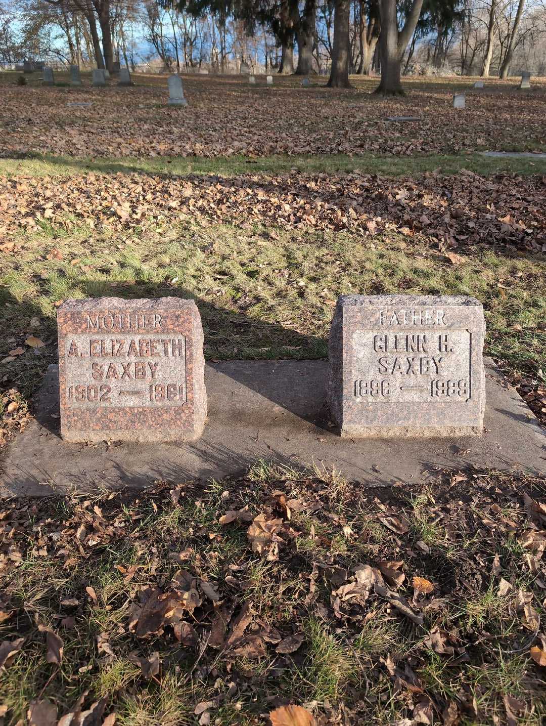 Alice Elizabeth Saxby's grave. Photo 3