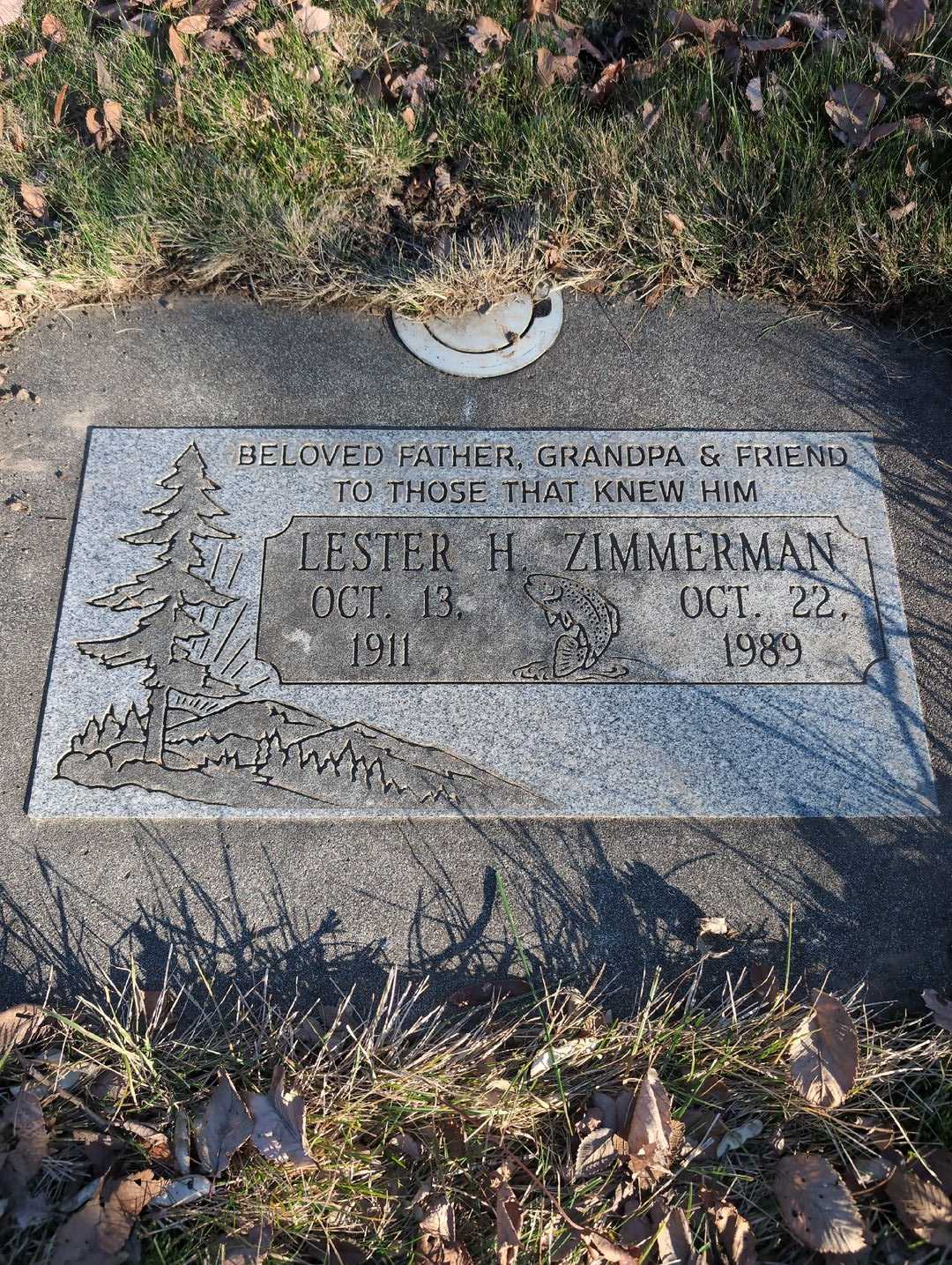 Lester H. Zimmerman's grave. Photo 3