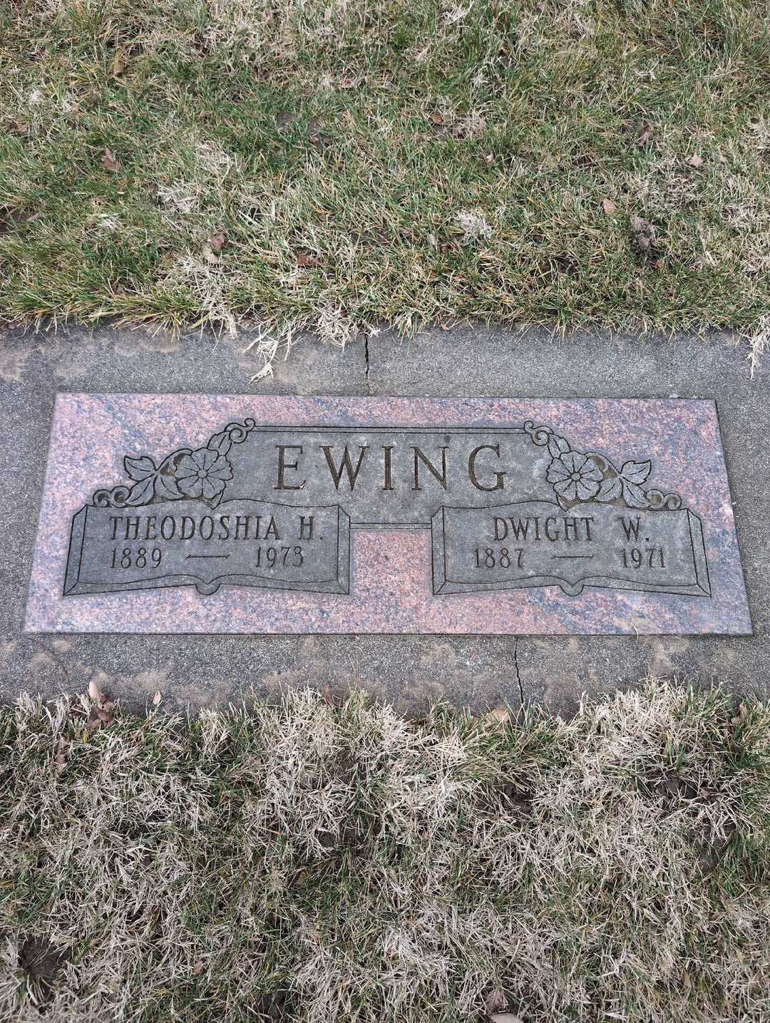 Theodoshia H. Ewing's grave. Photo 3