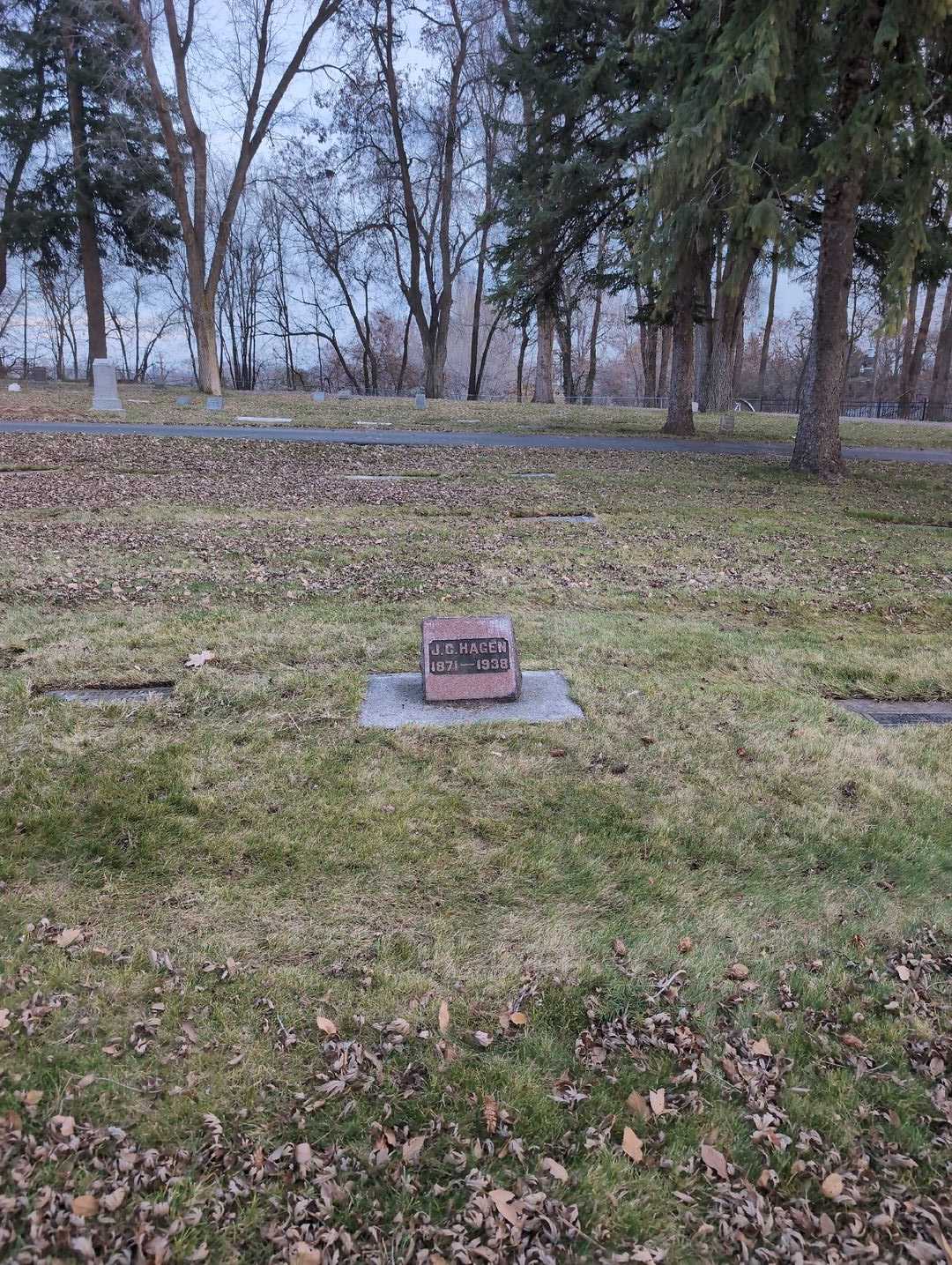 John C. Hagen's grave. Photo 2