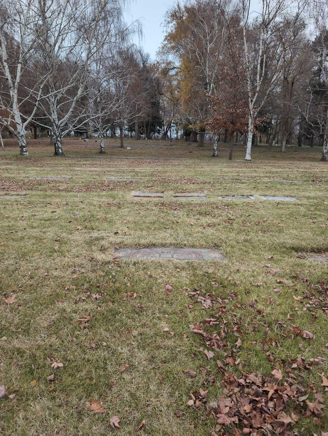 August F. Lang's grave. Photo 2