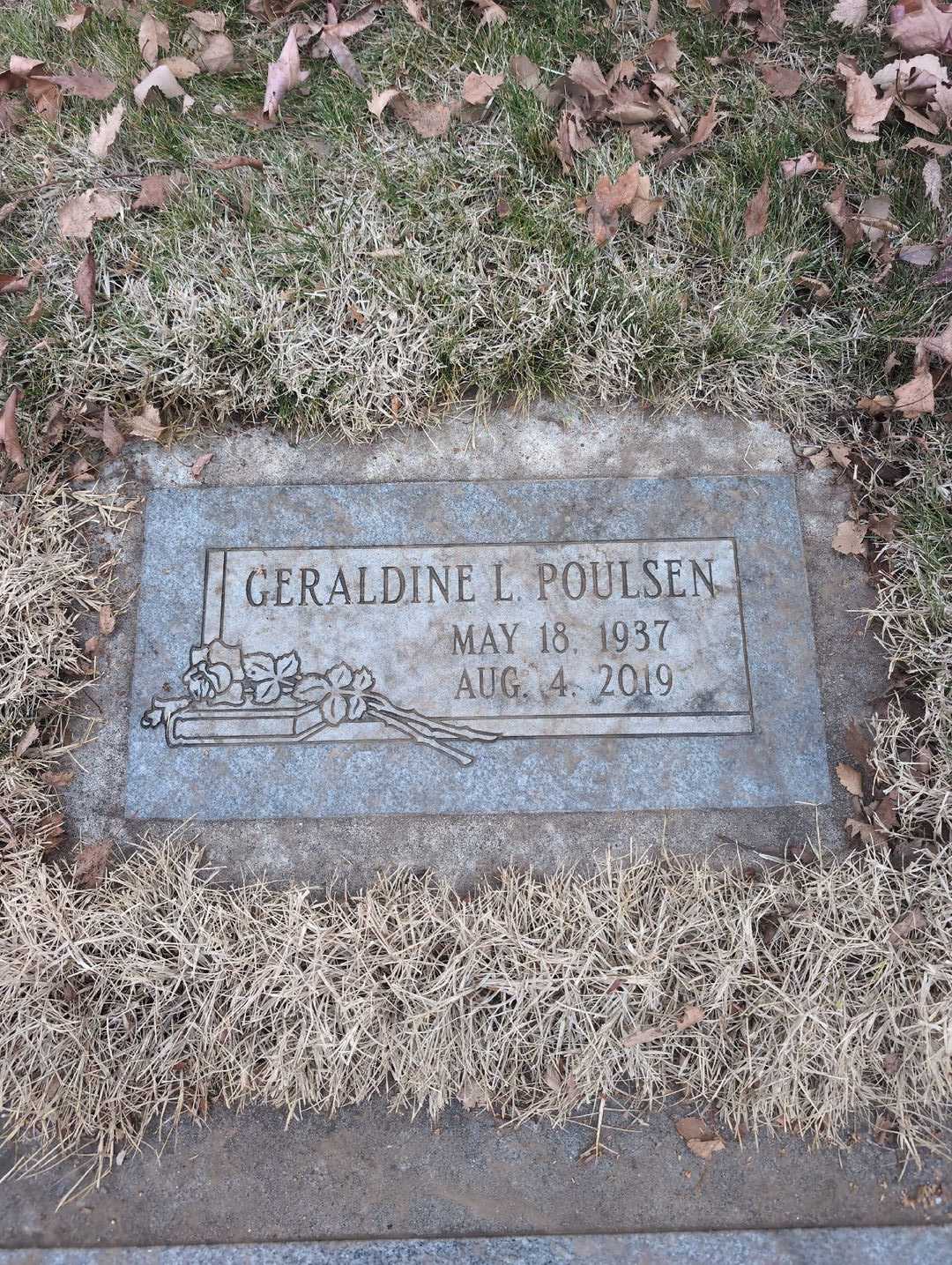 Geraldine L. Poulsen's grave. Photo 5