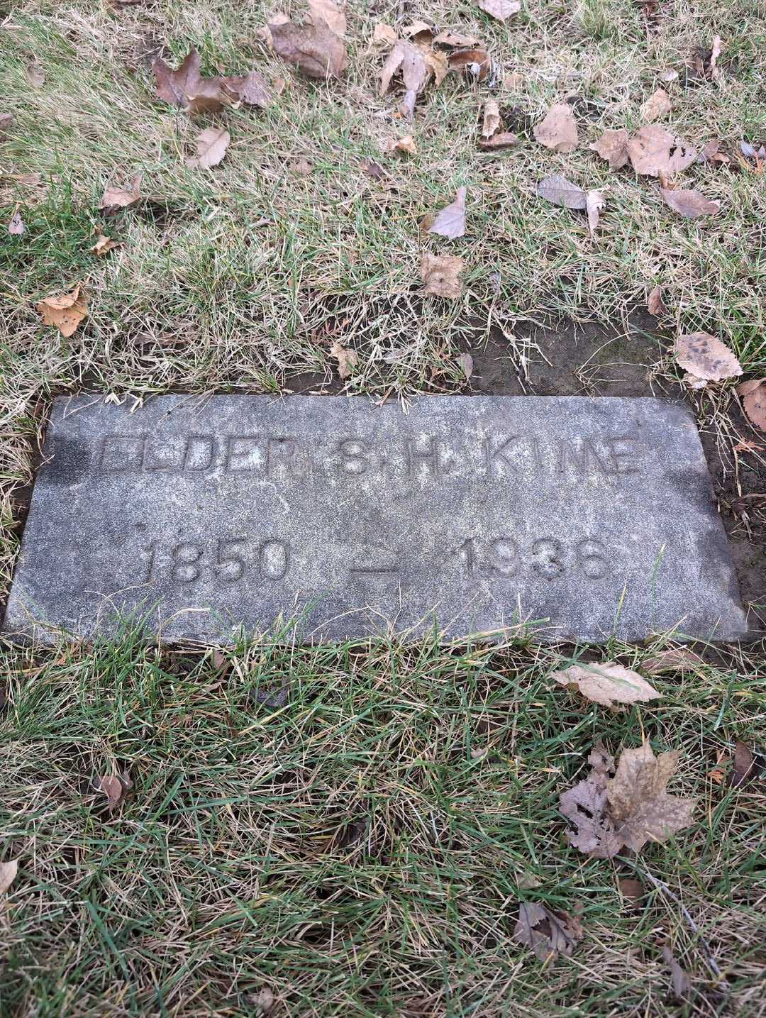 Elder S. H. Kime's grave. Photo 3