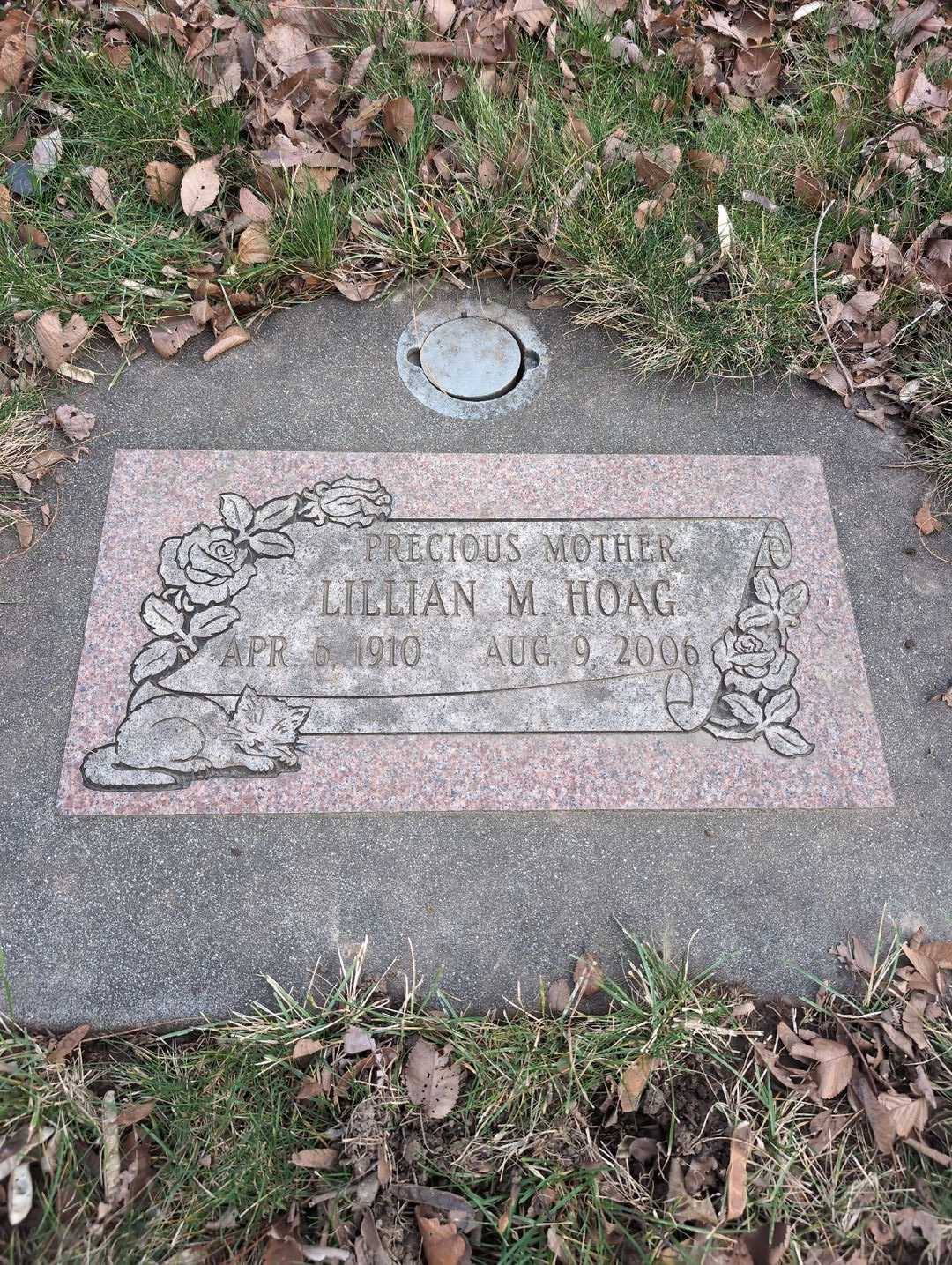 Lillian M. Hoag's grave. Photo 3