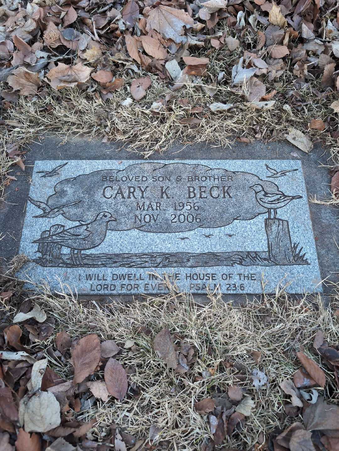 Cary K. Beck's grave. Photo 3