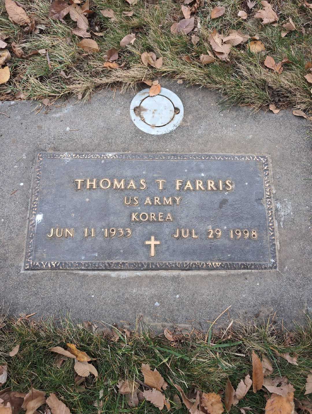 Thomas T. Farris's grave. Photo 3