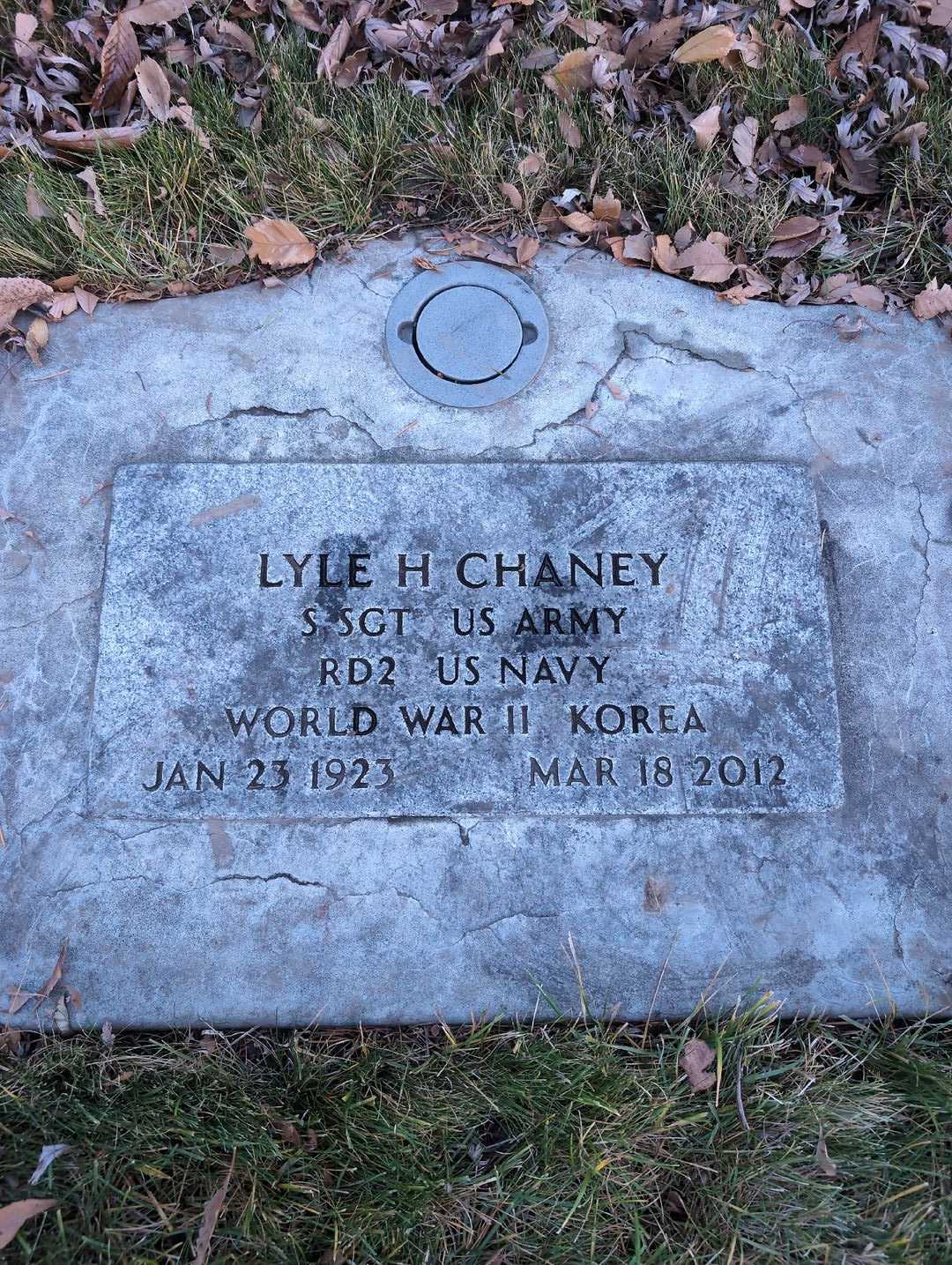 Lyle H. Chaney's grave. Photo 3