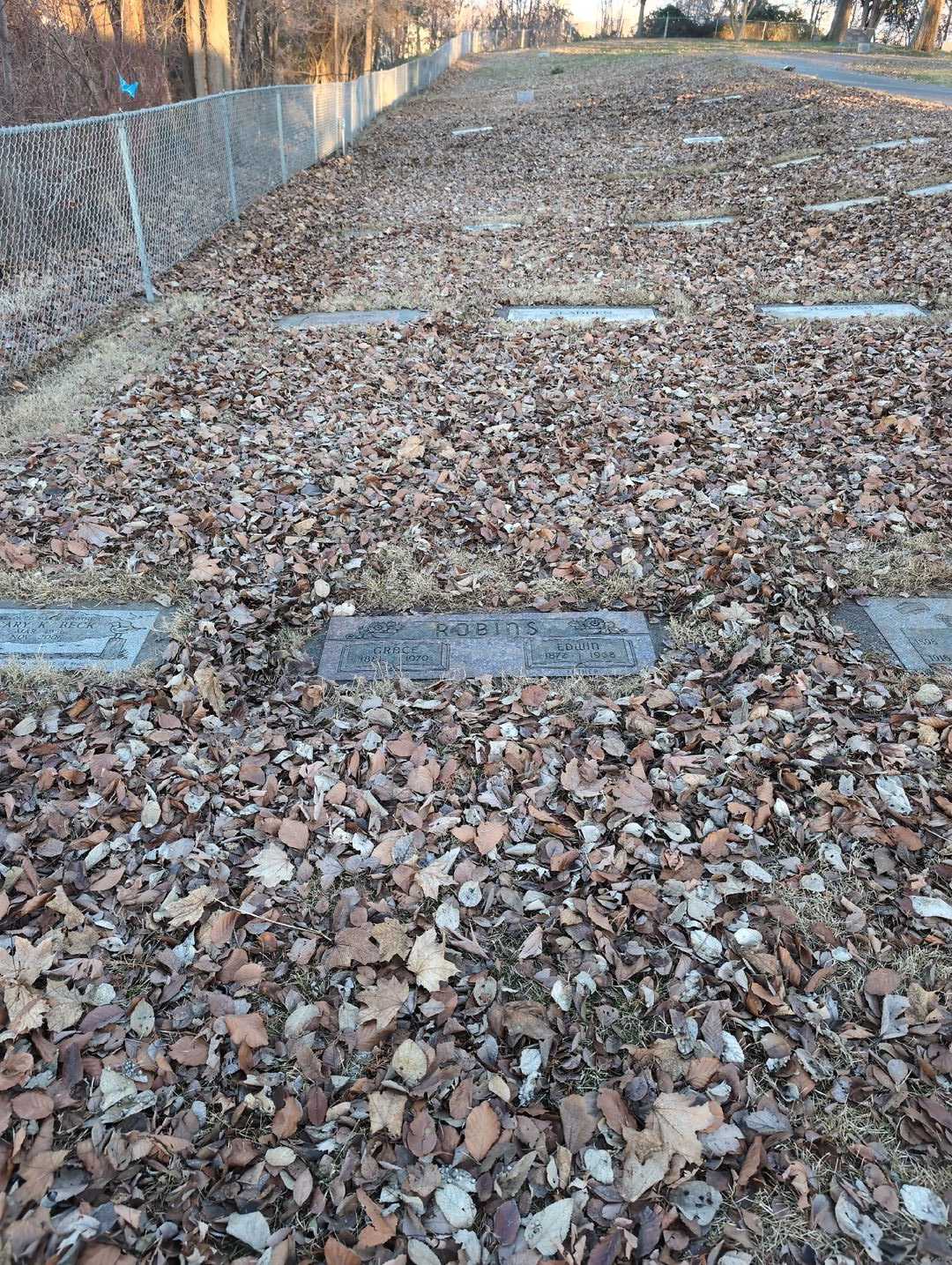 Edwin L. Robins's grave. Photo 2