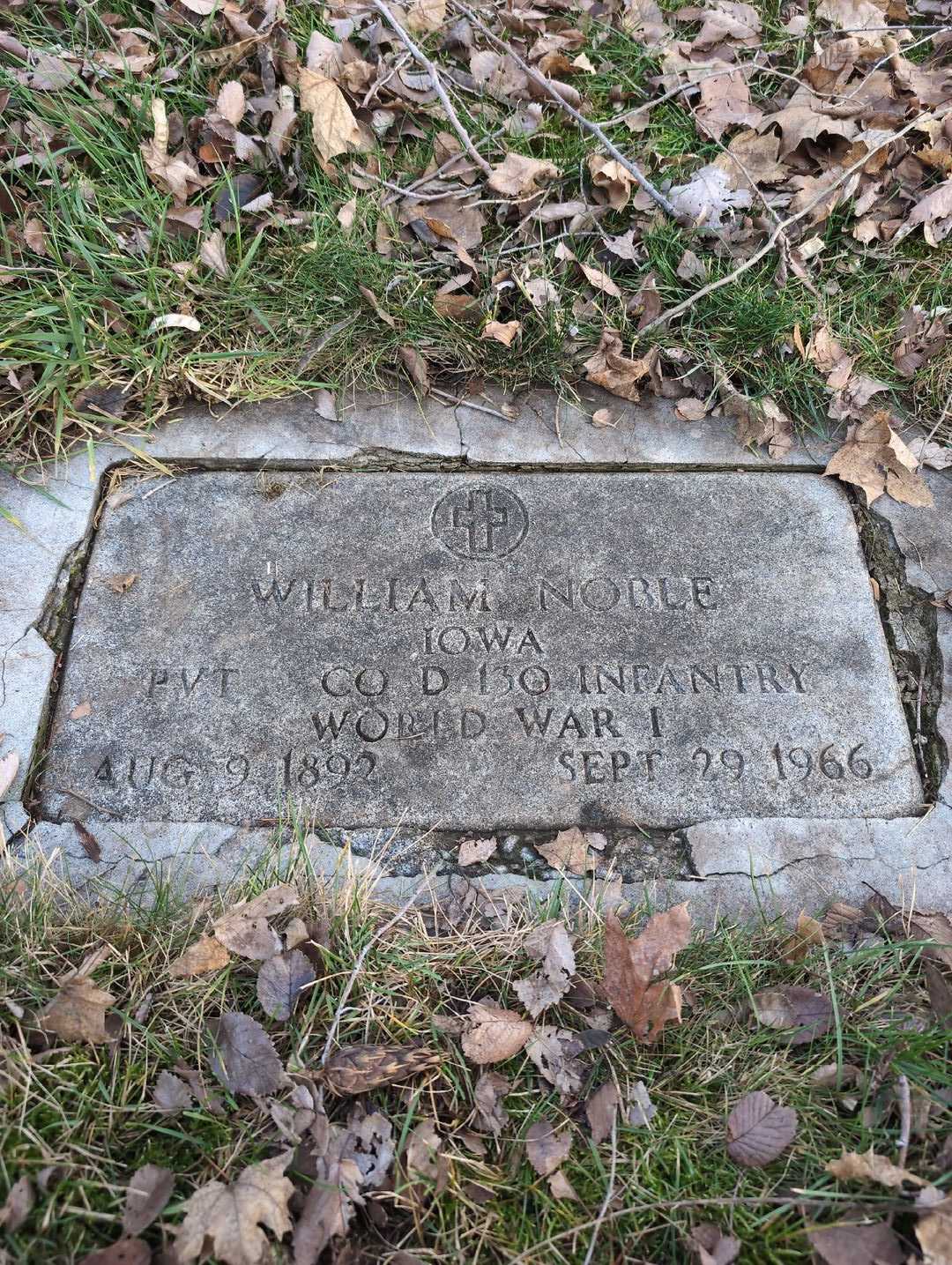 William H. Noble's grave. Photo 3