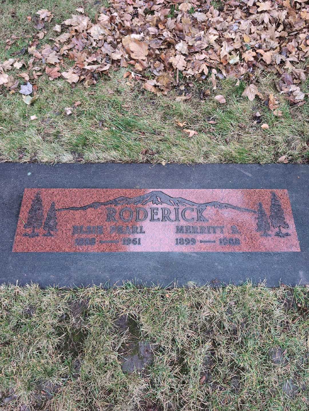 Elsie Pearl Roderick's grave. Photo 3
