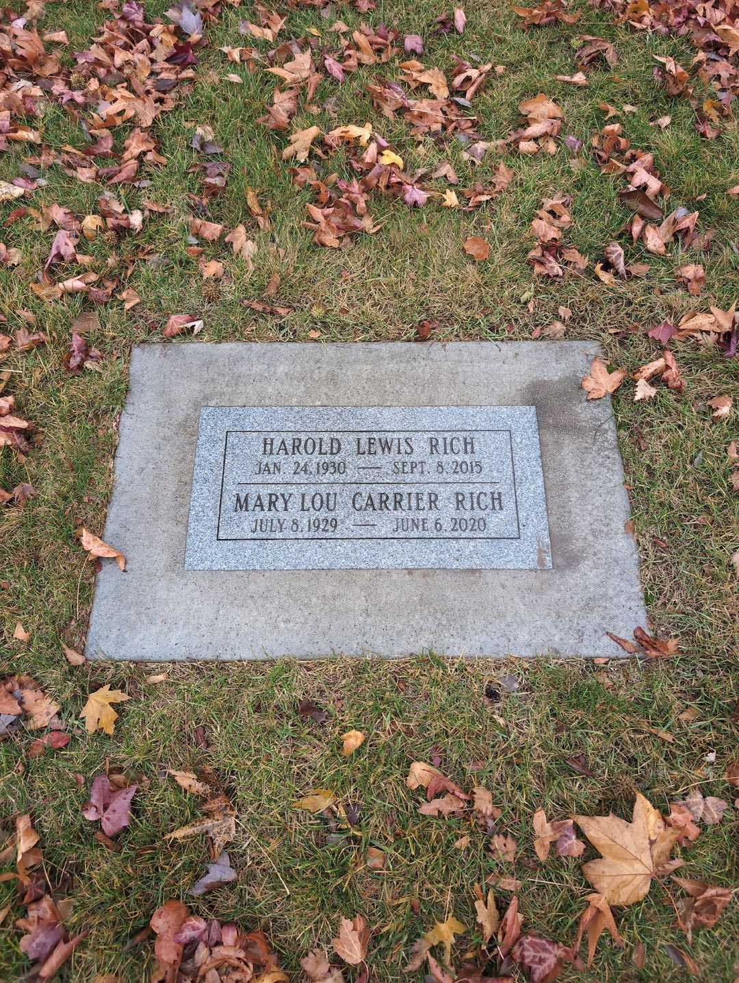 Harold Lewis Rich's grave. Photo 3