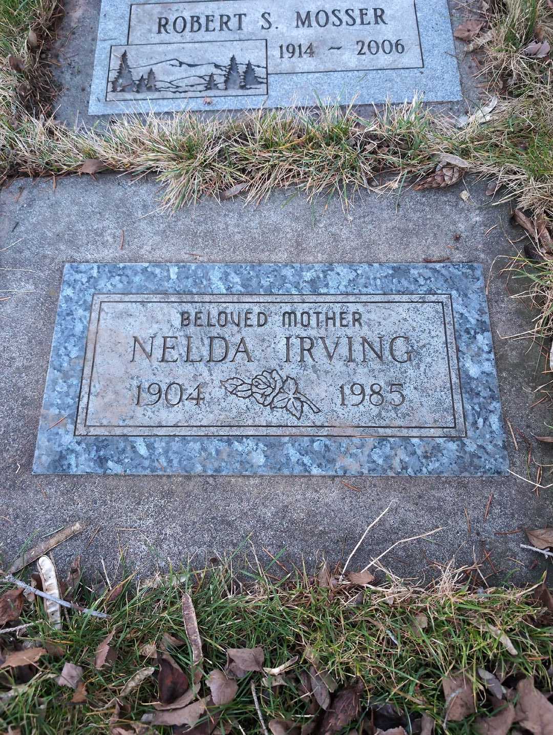 Nelda Irving's grave. Photo 3