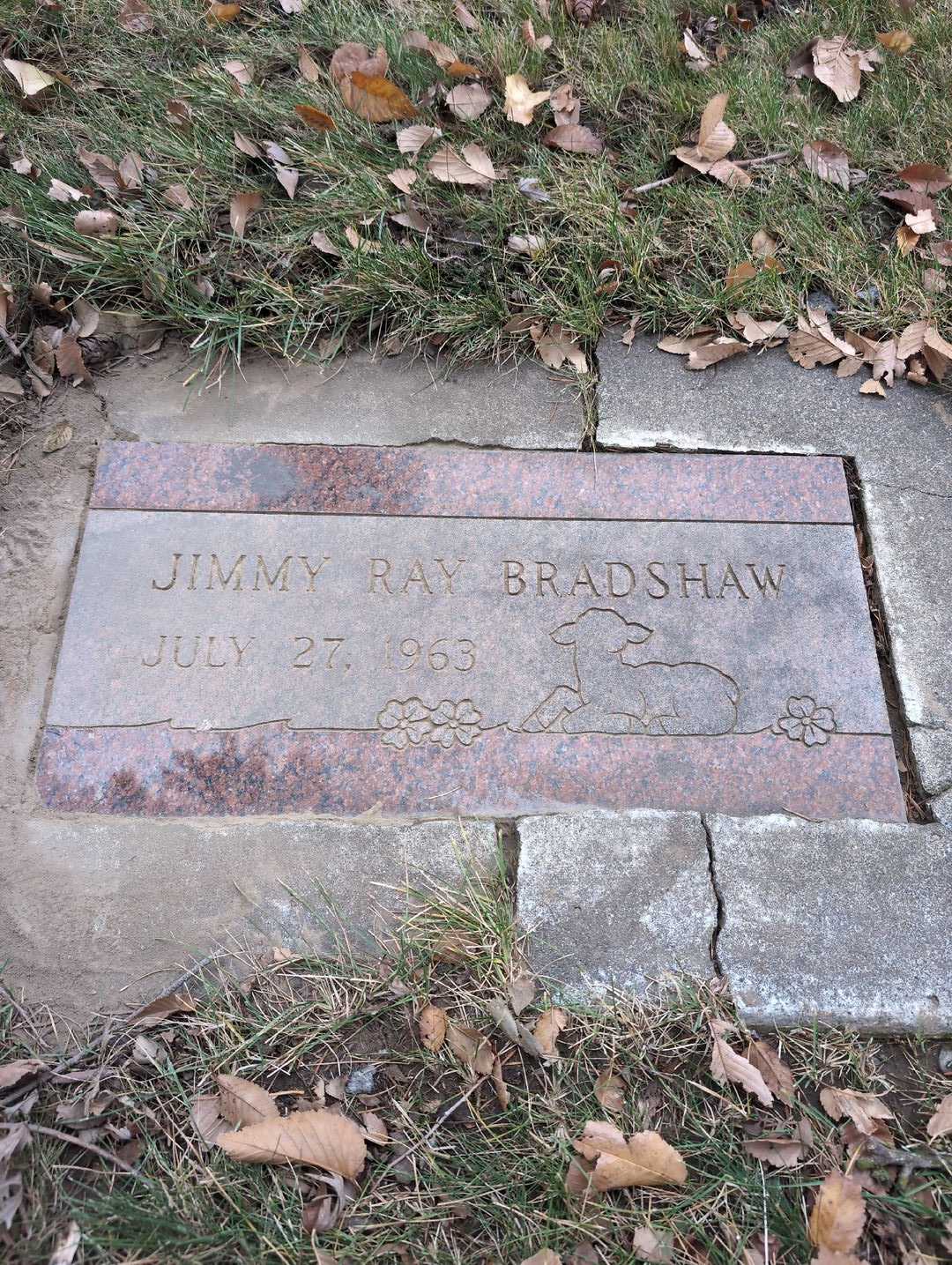 Jimmy Ray Bradshaw's grave. Photo 3