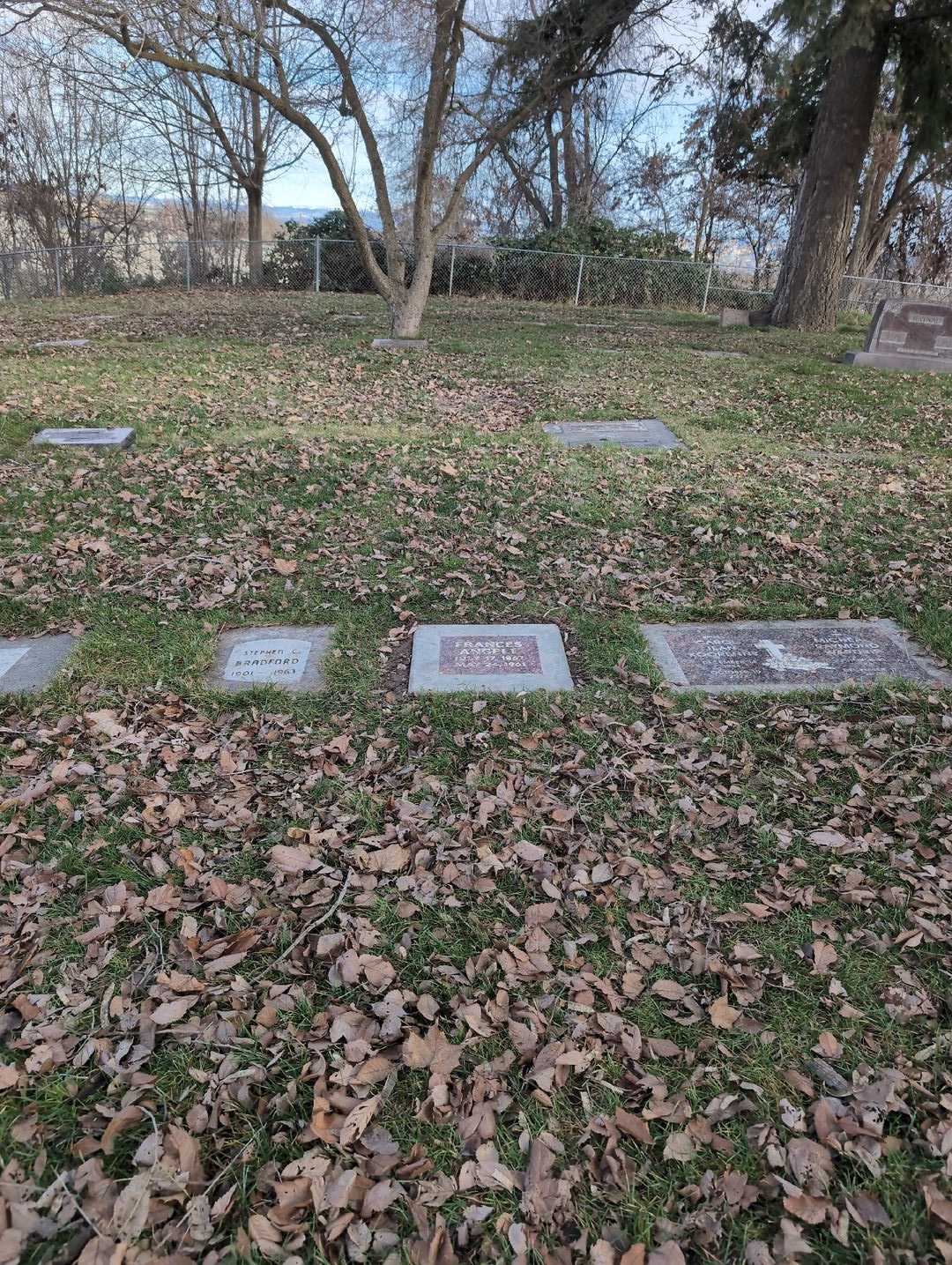 Frances E. Angell's grave. Photo 2