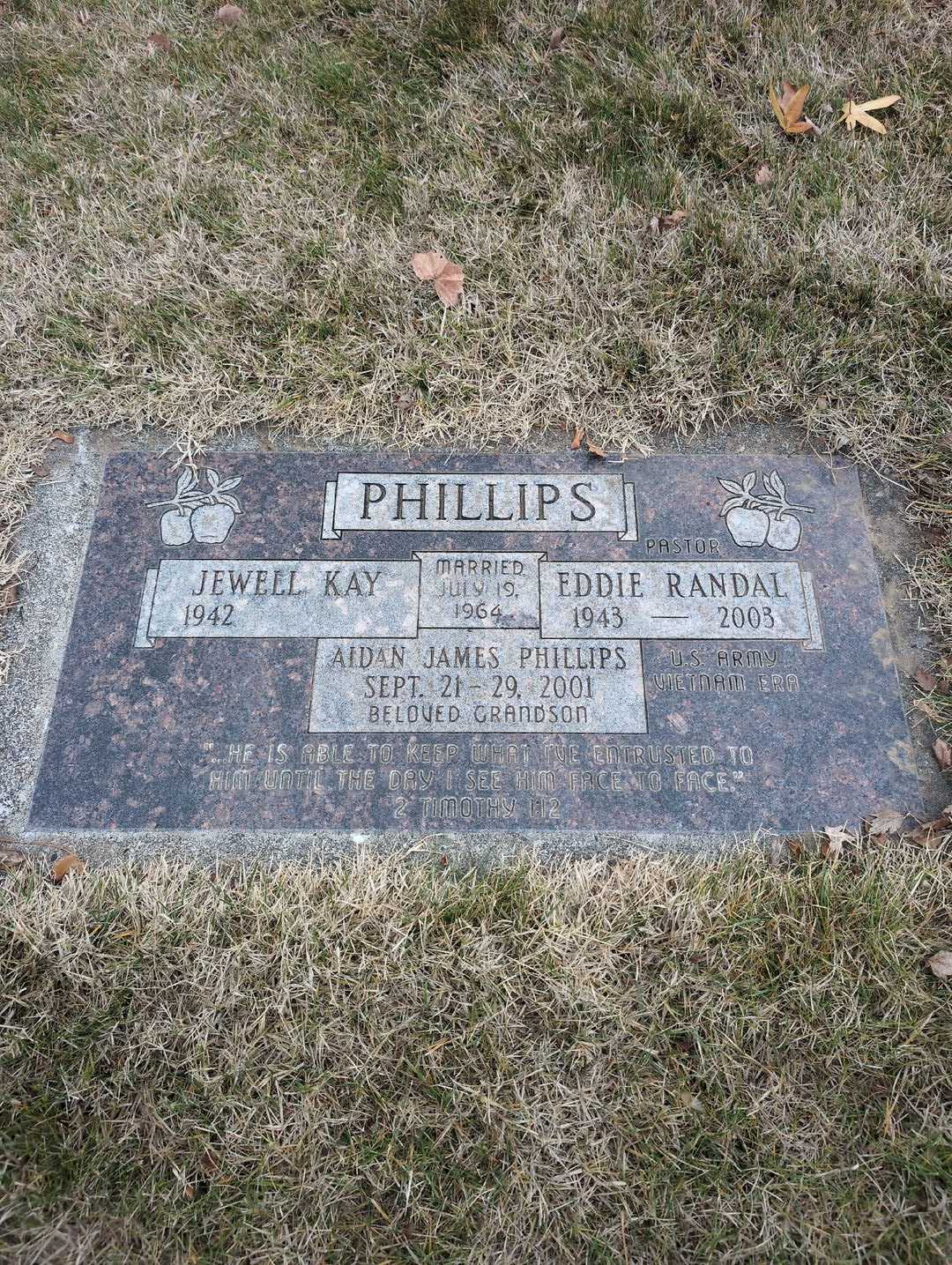 Aidan James Phillips's grave. Photo 3