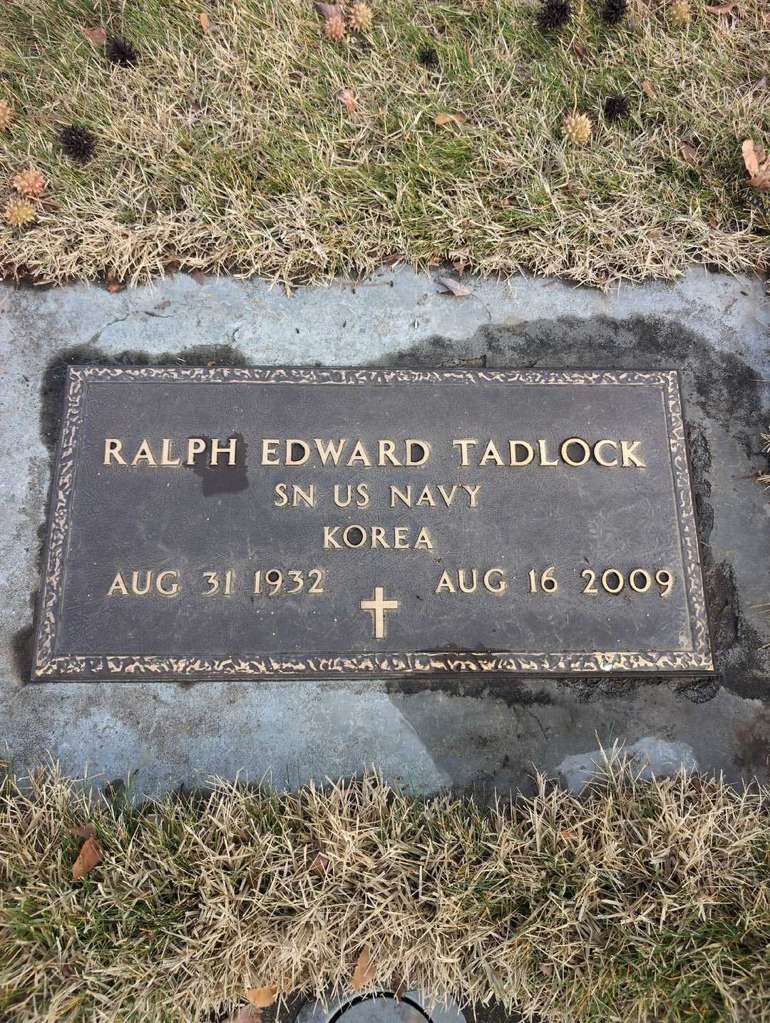 Ralph Edward Tadlock's grave. Photo 4