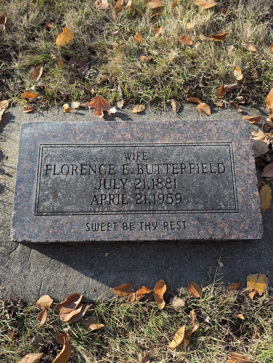 Charles B. Unzicker's grave. Photo 1