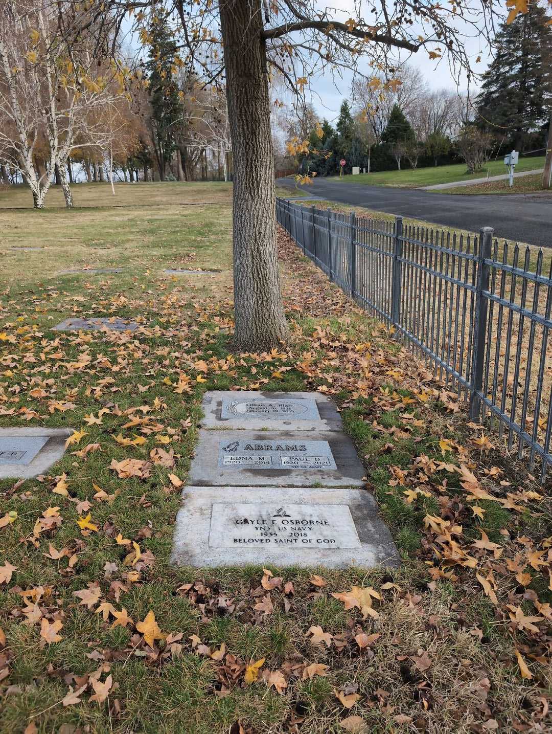 Lillian A. Blair's grave. Photo 2
