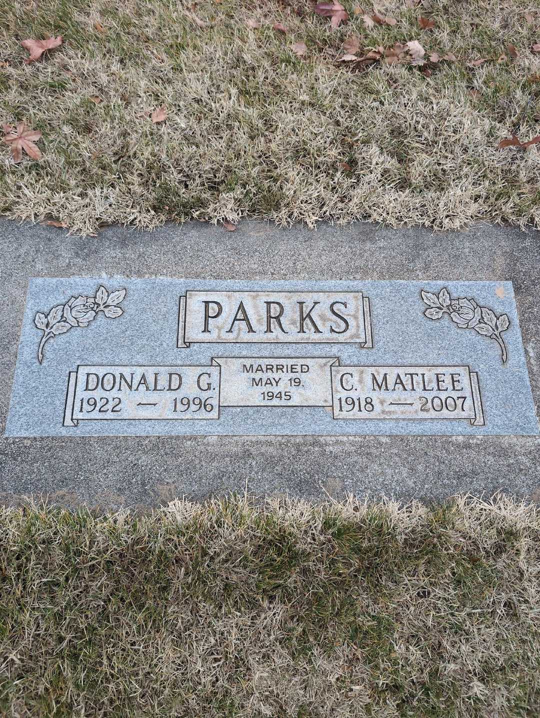 C. Matlee Parks's grave. Photo 3