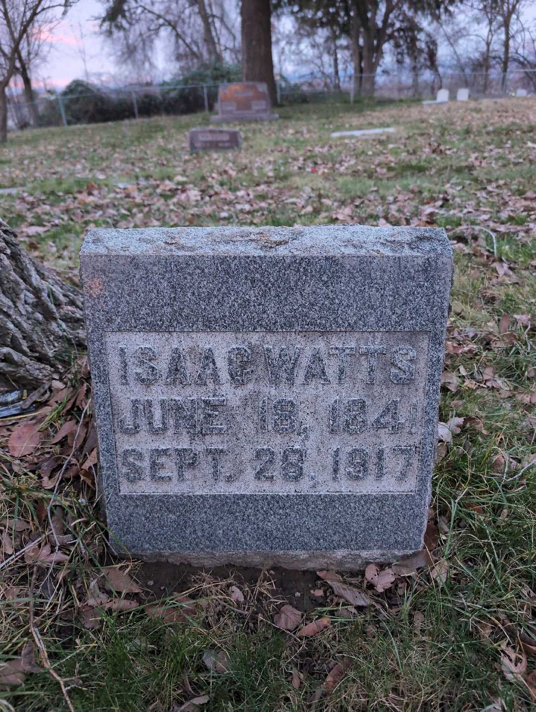 Isaac Watts's grave. Photo 3