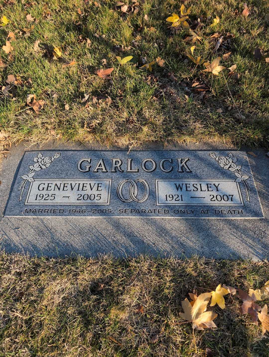 Wesley Garlock's grave. Photo 3