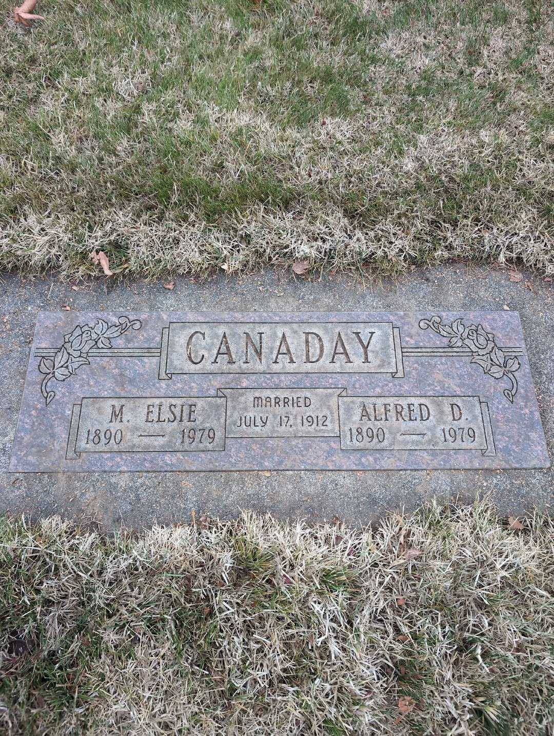 Alfred D. Canaday's grave. Photo 1