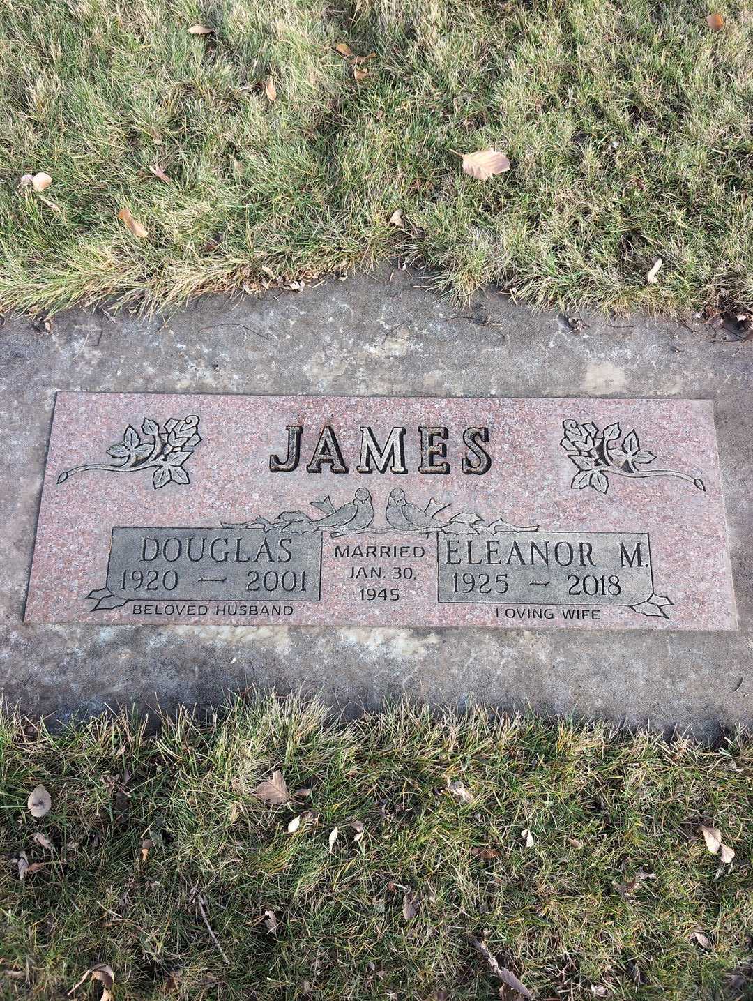 Eleanor M. James's grave. Photo 3