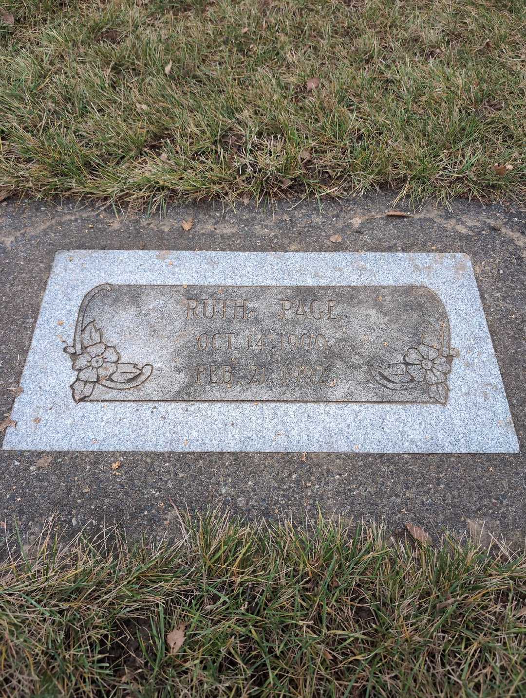 Ruth Page's grave. Photo 3