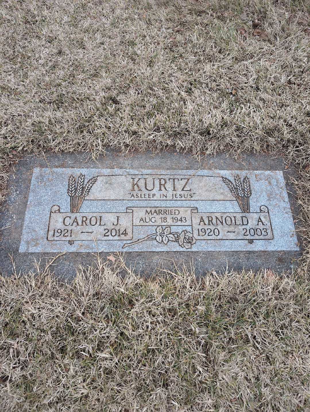 Carol J. Kurtz's grave. Photo 3