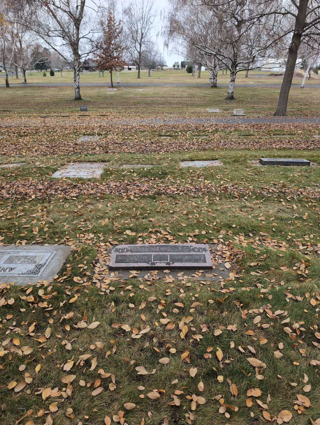 August H. Sonnenburg's grave. Photo 2
