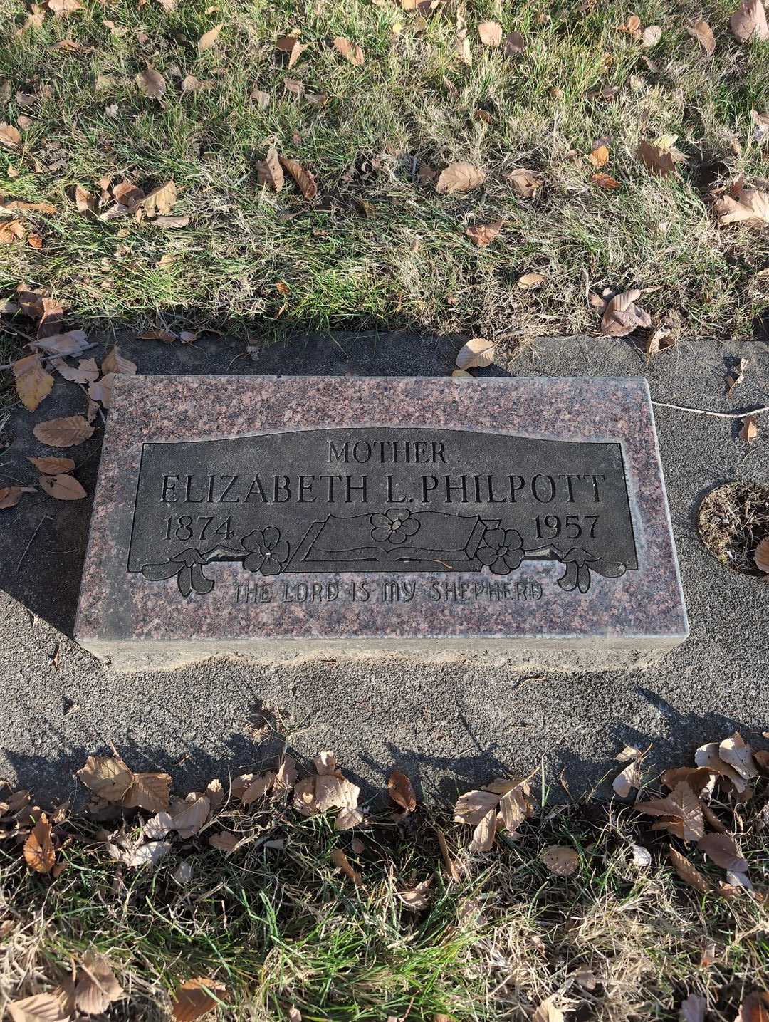 Elizabeth Loretta Philpott's grave. Photo 3