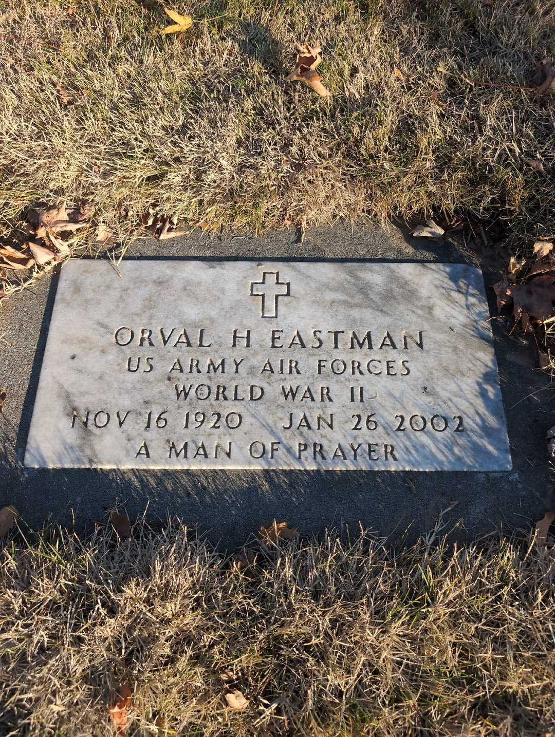 Orval H. Eastman's grave. Photo 3