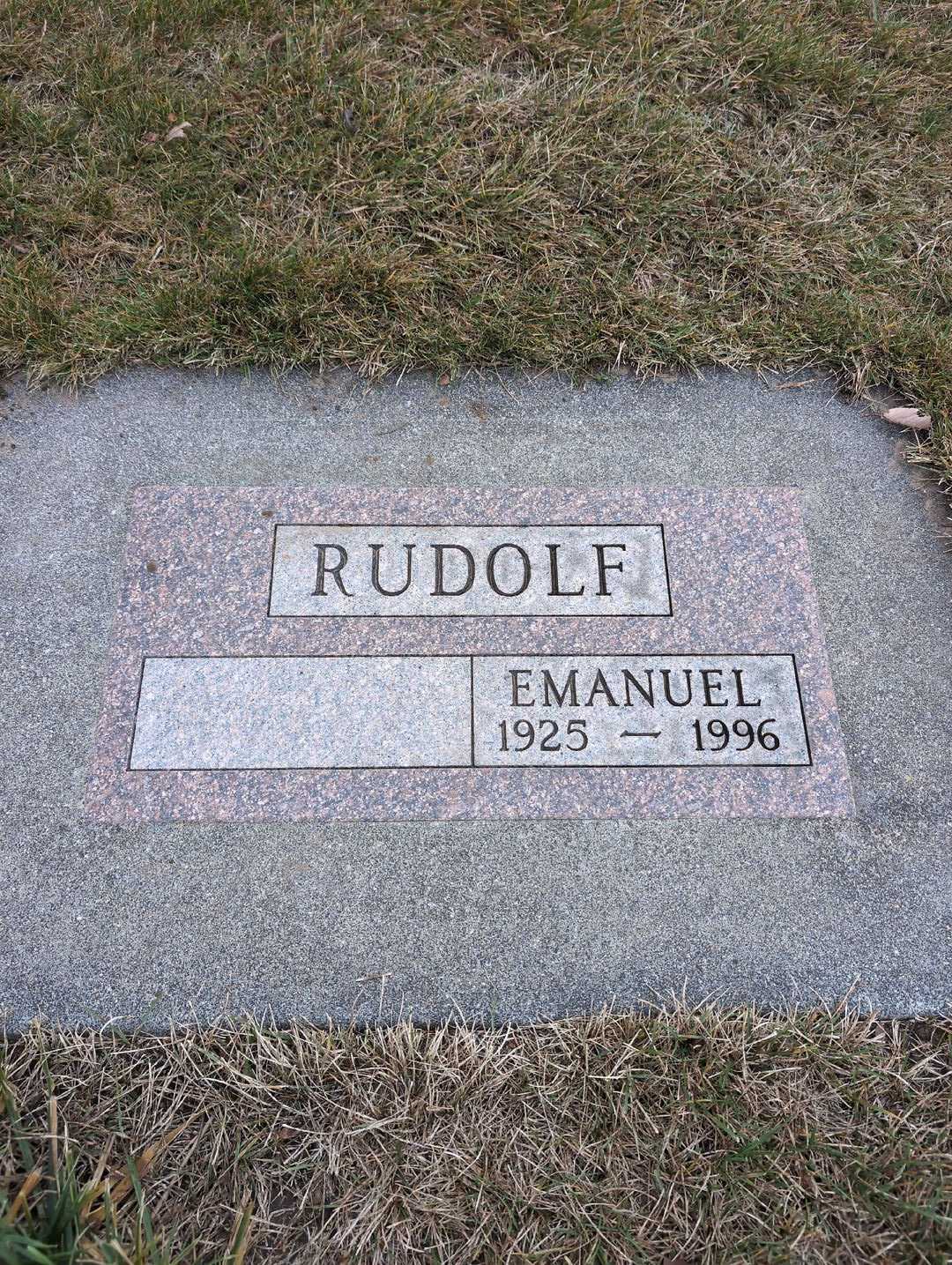 Emanuel Rudolf's grave. Photo 3