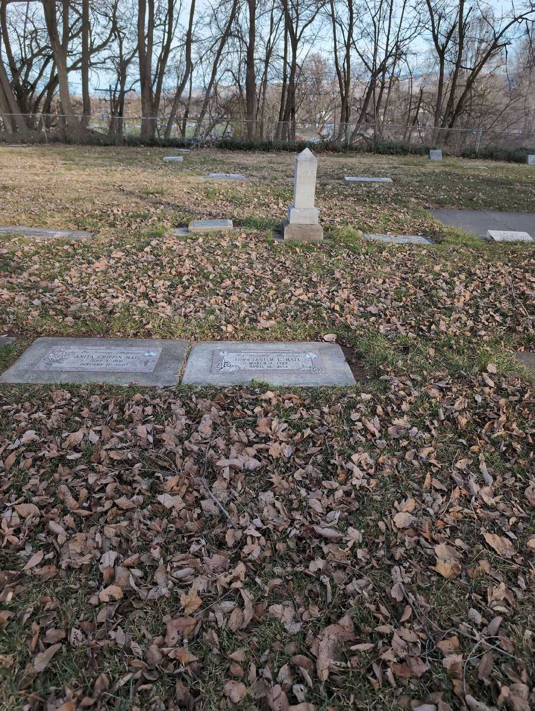 Elder Lester L. Hall's grave. Photo 2