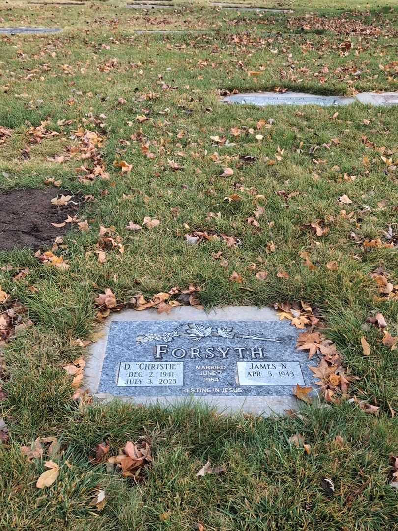 Donna Christine "Christie" Forsyth's grave. Photo 2