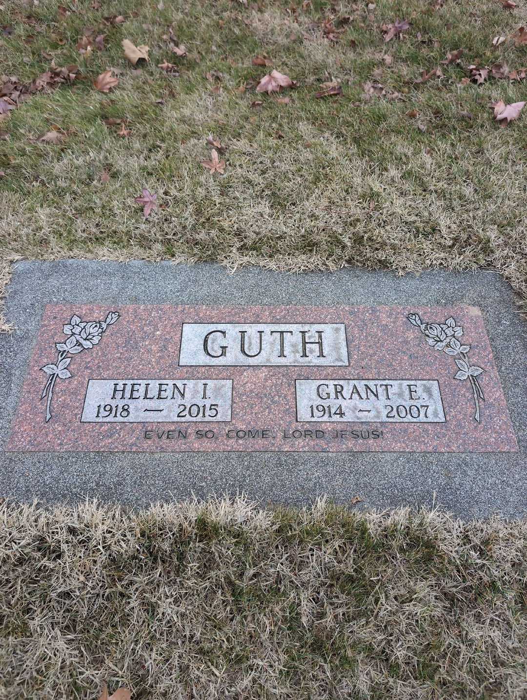 Grant E. Guth's grave. Photo 3