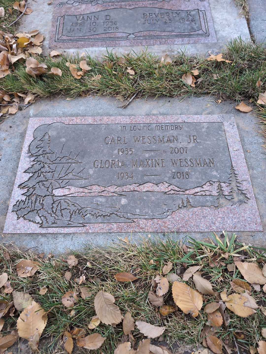 Carl Wessman Junior's grave. Photo 3