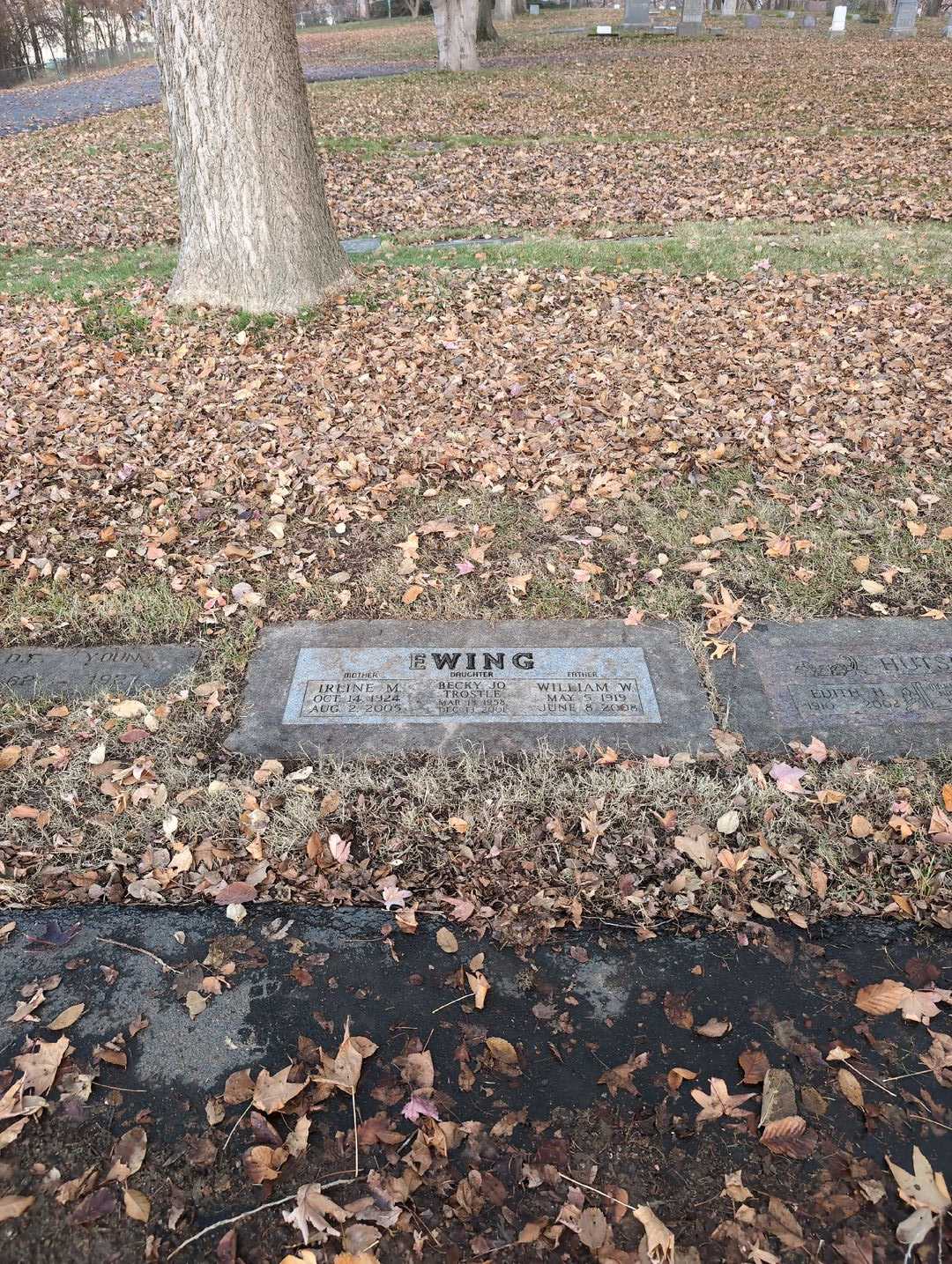Irline M. Ewing's grave. Photo 2