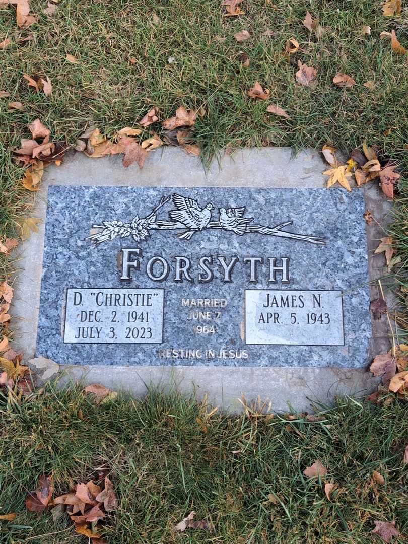 Donna Christine "Christie" Forsyth's grave. Photo 3